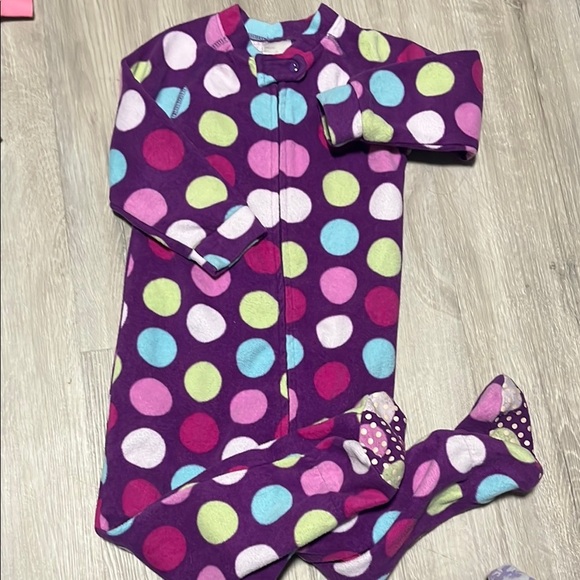 Polka Dot Kids One Piece Pajama - Picture 1 of 1